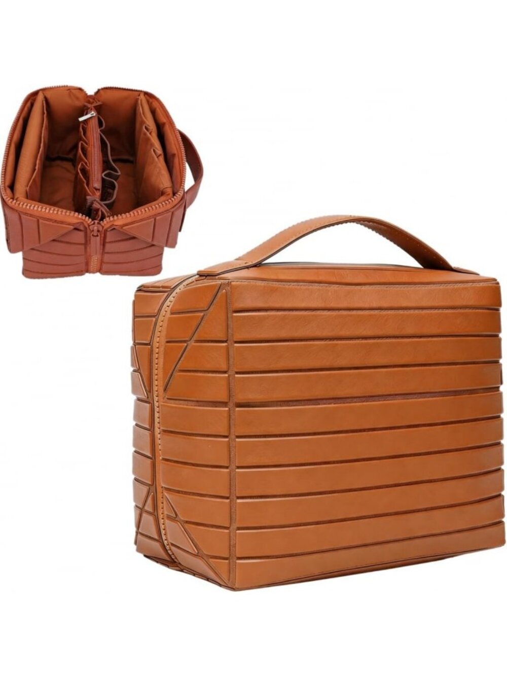 Large Capacity Waterproof Travel Makeup Bag - Foldable Cosmetic Organizer
